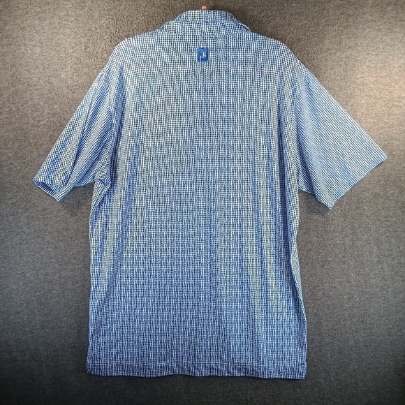 Lot of 2 FootJoy Golfing Polo Mens L Geometric Logo Striped Athlectic Breathable - Picture 5 of 15